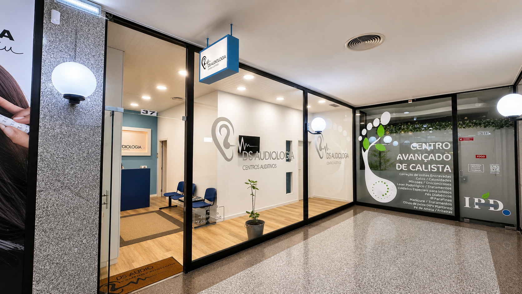 Entrada da clínica DS Audiologia em Alverca do Ribatejo